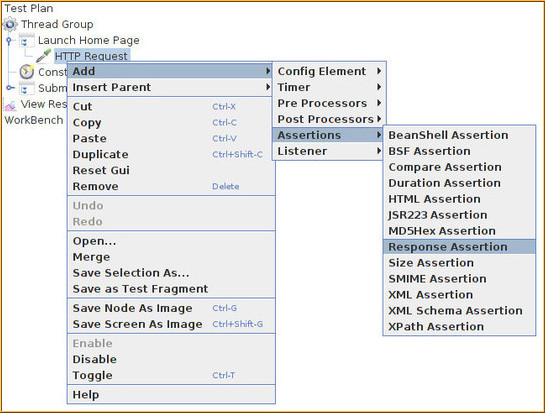 Performance Testing : Assertions