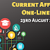 Current Affairs One-Liner: 23rd August 2019