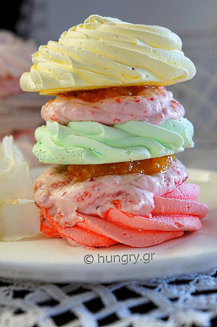 Meringues with Strawberry Whipped Cream
