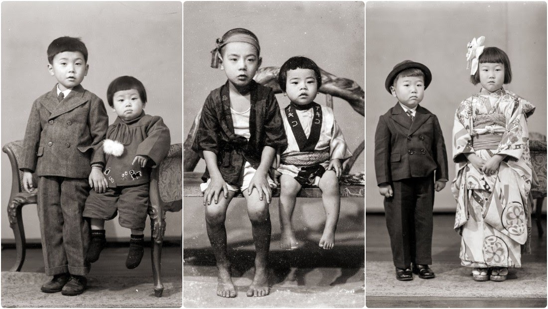 Vintage Japanese Photo Album, 110 Photographs, Assorted Japanese Family ...