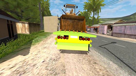 MOD Truck Hino 500 Selfloader Muatan Bulldozer Codit By DGMods mod hino 500 muatan bulldozer