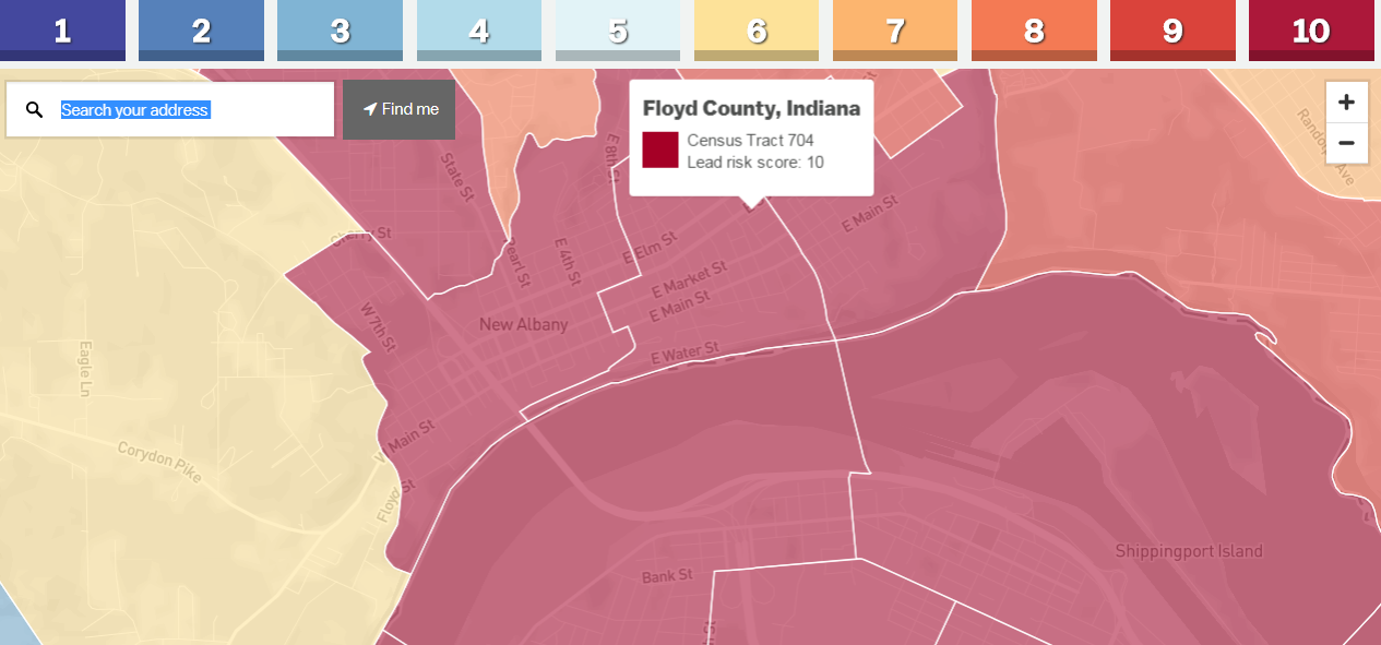 NA Confidential Mapping the risk of lead poisoning in downtown New