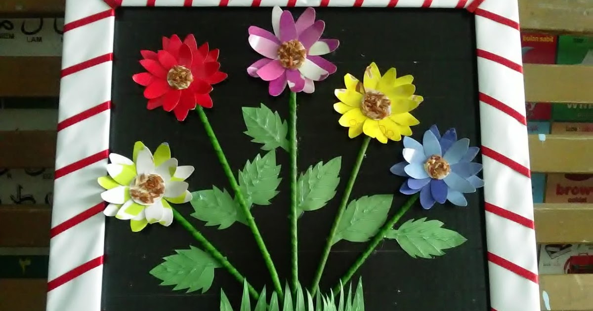 Cara Membuat Karya 3 Dimensi Bingkai Gambar Bunga Dari 