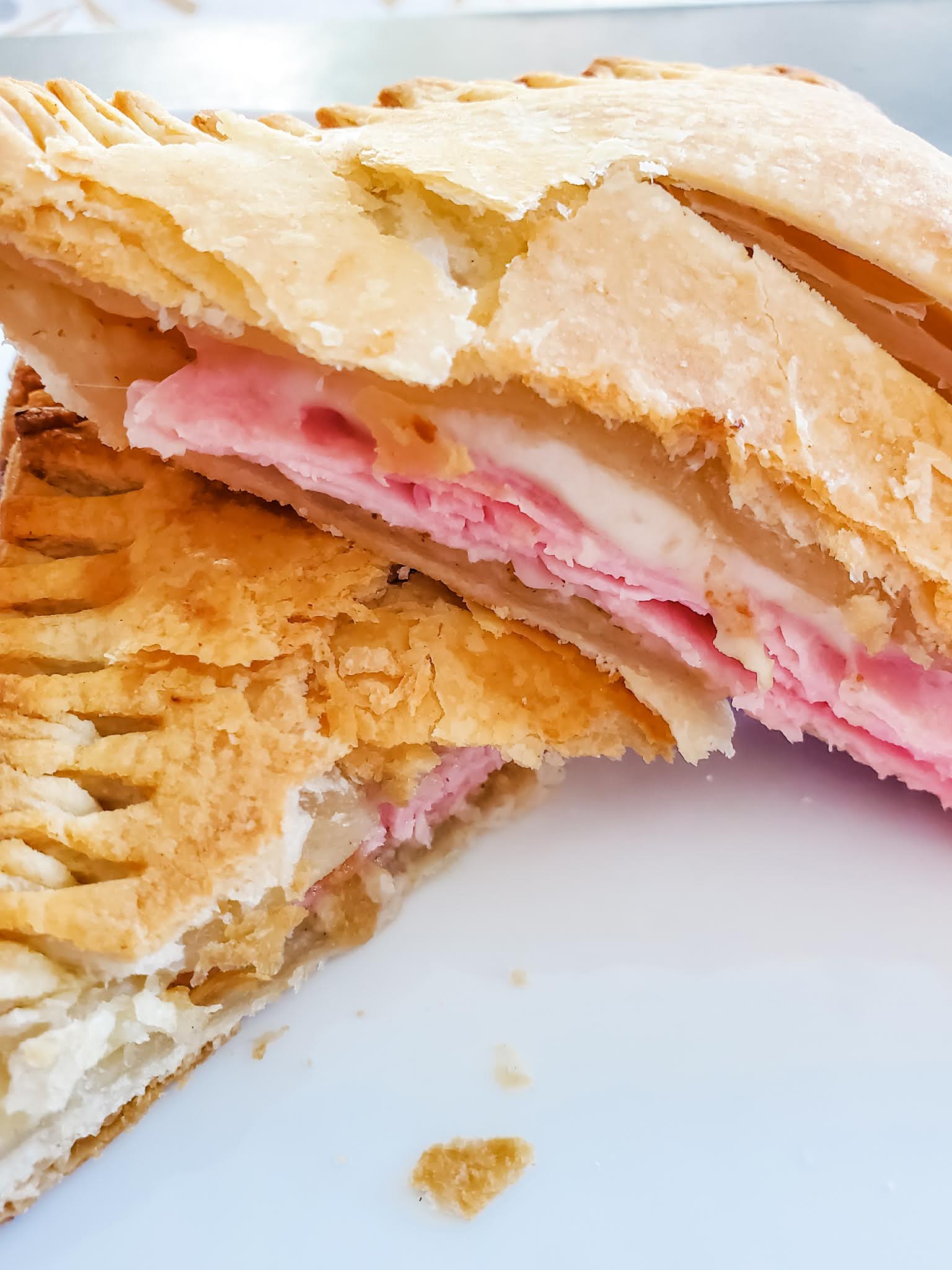 Slice of Southern Hot Ham and Swiss Pockets