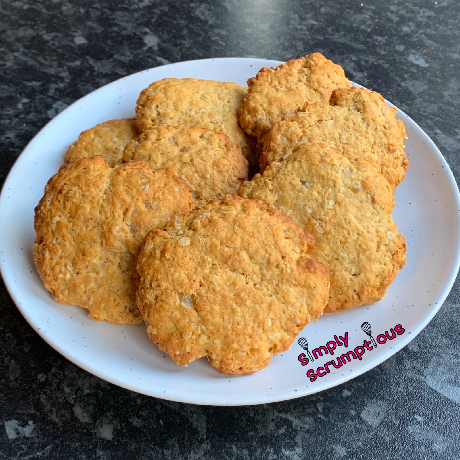 Sugar Free Fiery Ginger Oat Biscuits