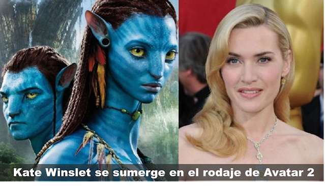  Kate Winslet se sumerge en el rodaje de Avatar 2  (+Foto)