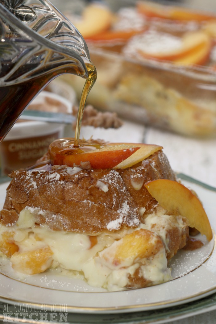 Peaches 'n Cream Stuffed French Toast All Roads Lead to the Kitchen