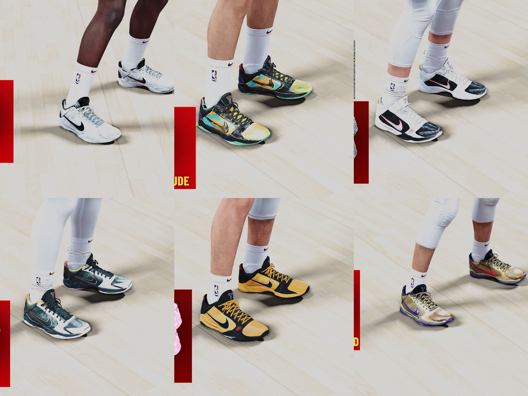 NBA 2K22 Kobe V Pack SHOES vol. 1 BY doctahtobogganMD