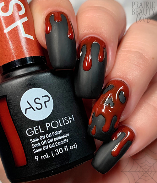 12 NAILS OF HALLOWEEN Creepy Dripping Blood Gel Nail Art