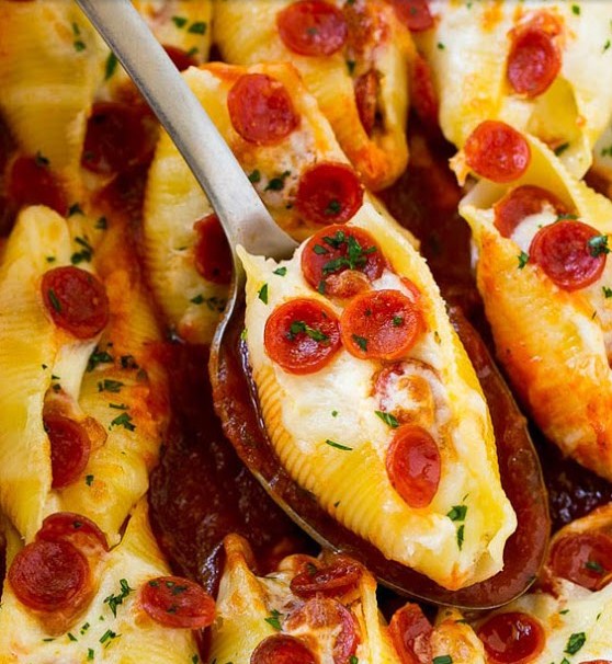 Pizza Stuffed Shells Pizza Stuffed Shells