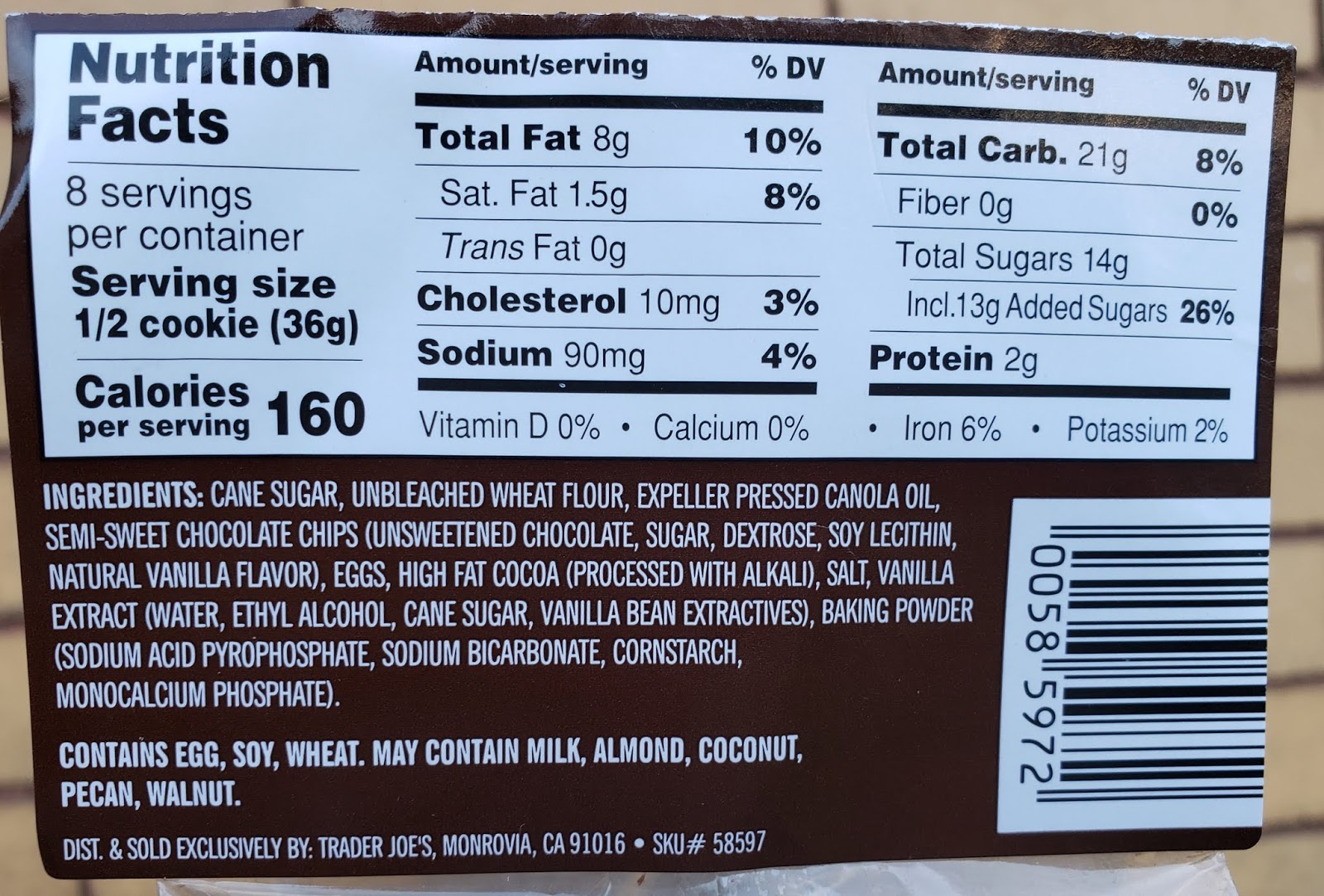 What's Good at Trader Joe's? Trader Joe's Chocolate Chocolate Chip Cookies