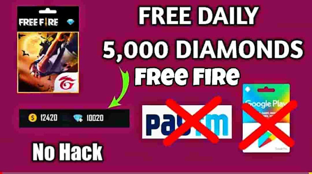 HOW TO GET 5000 DIAMONDS Daily WITHOUT PAYTM