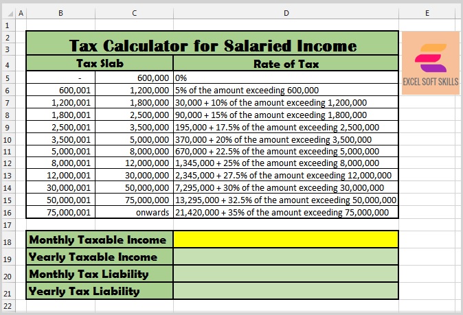 tax calculator homework