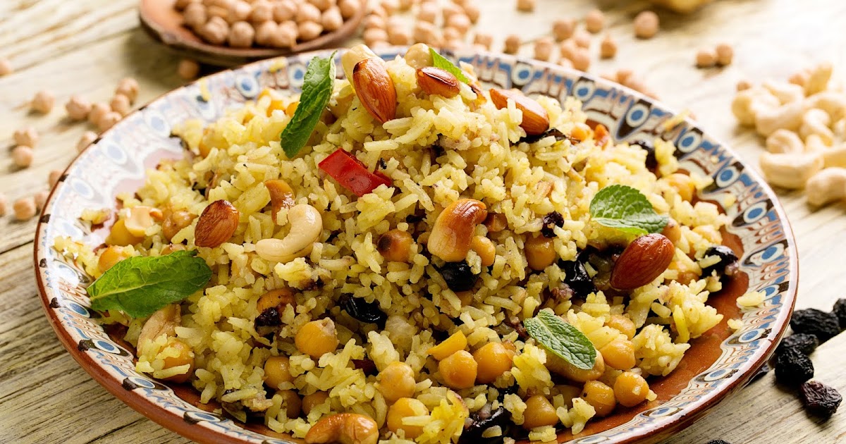 Middle Eastern Inspired Pilaf with Chickpeas Utterly Scrummy Food For Families