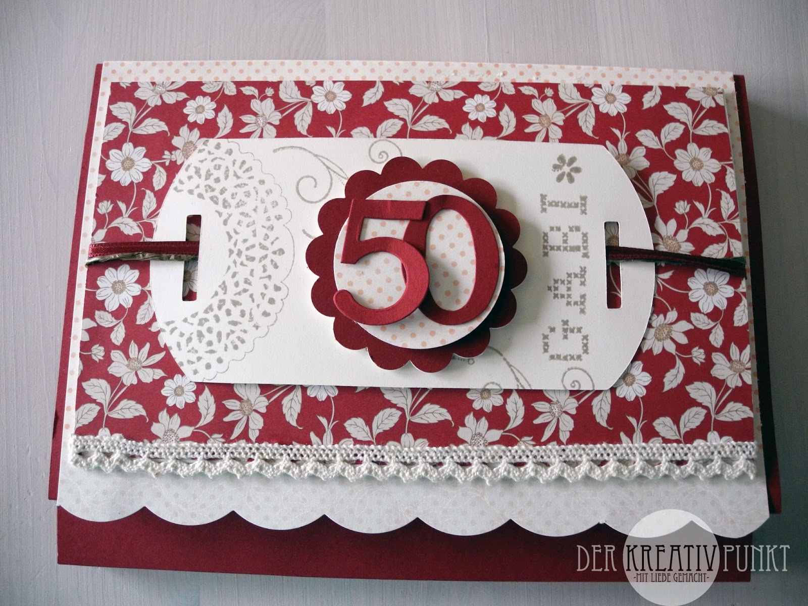 Der Kreativpunkt: Karte zum 50. Geburtstag Der Kreativpunkt: Karte zum 50. Geburtstag