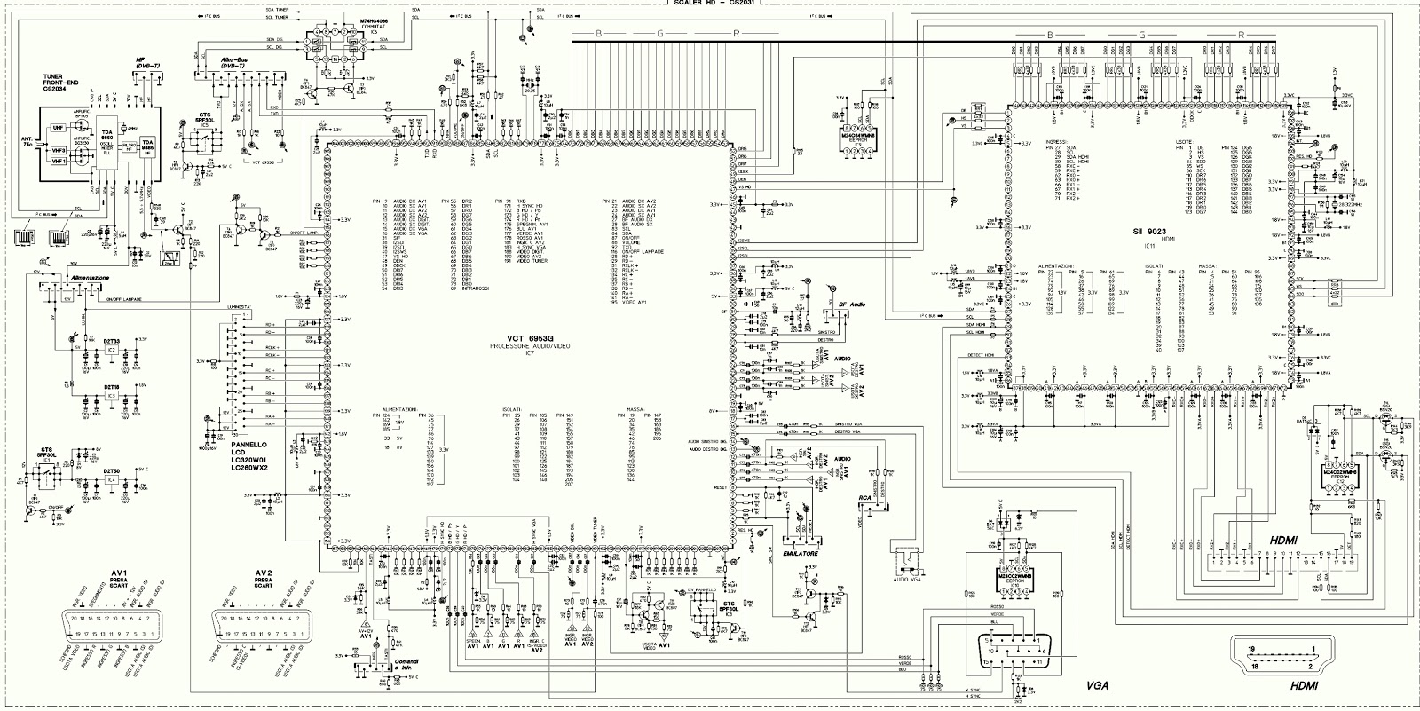 Lcd Tv Schematics Image
