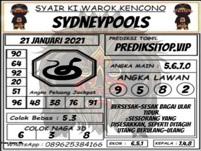 Syair sdy 21 januari 2021 KODE SYAIR SGP SYAIR HK SYAIR SYDNEY 2021