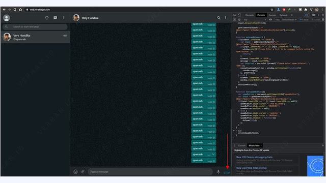 stop spam chat wa