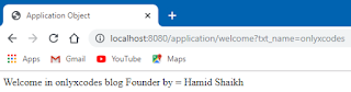 JSP implicit application object