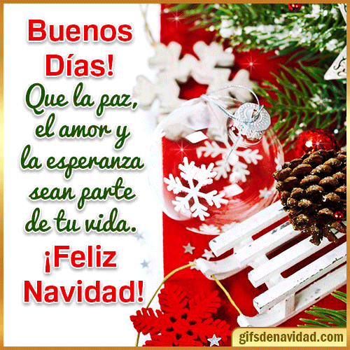 Los mejores GIF de buenos días navideños Los mejores GIF de buenos días navideños
