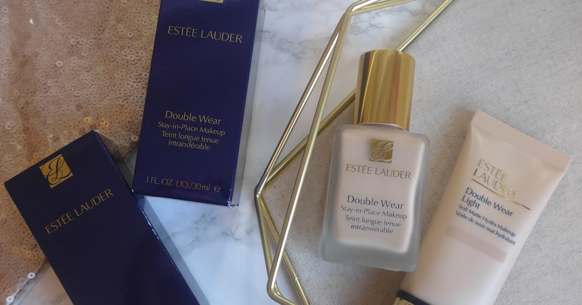 Foundation Showdown Estee Lauder Double Wear StayinPlace Makeup vs. Double Wear Light Soft
