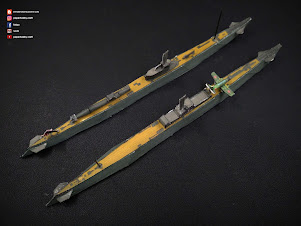 IJN Subs I-16 & I-58 (with :Kawanishi H6K) 1/700