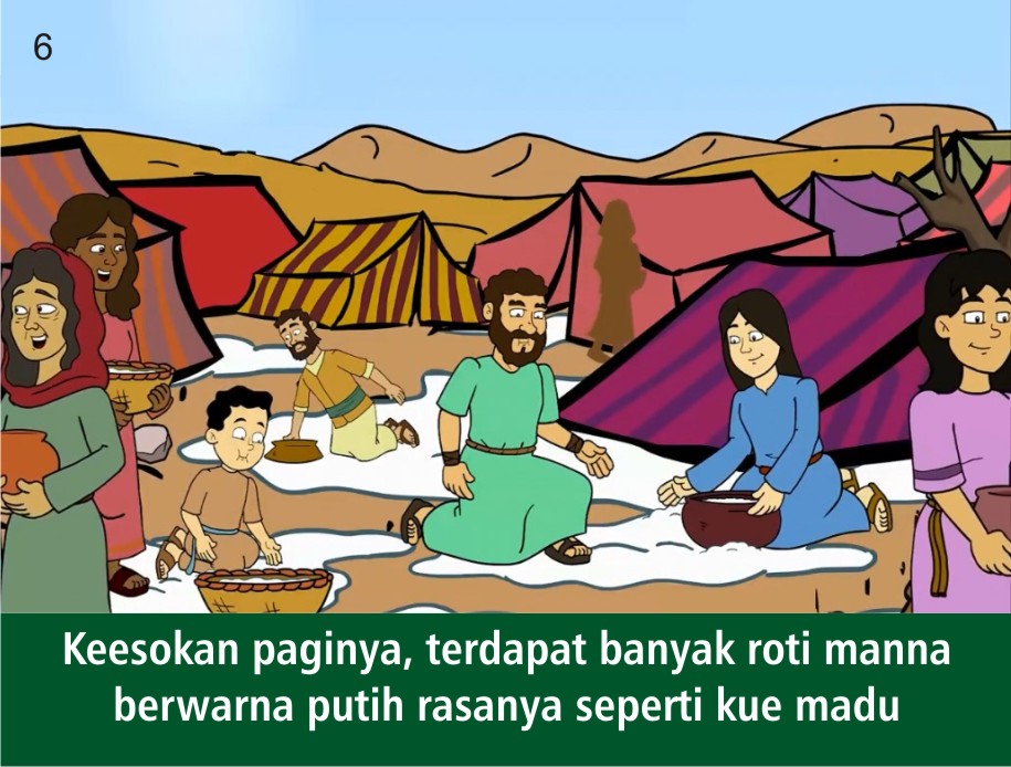 Komik Alkitab Anak Roti Manna dari Surga