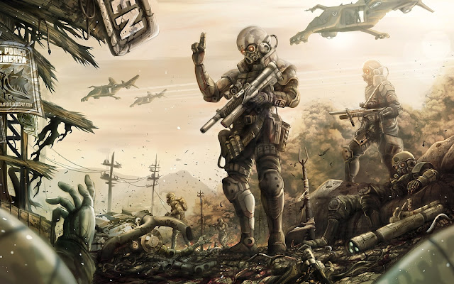 War Sci-Fi Wallpaper