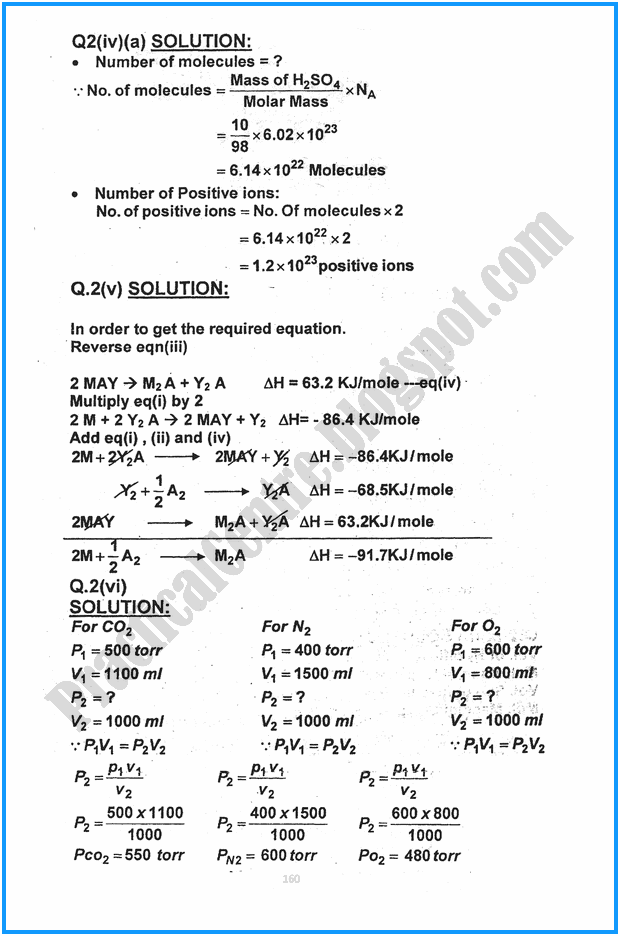 11th-chemistry-numericals-five-year-paper-2016