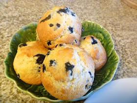 Bakery Style Orange Blueberry Muffins: Juicy, ripe, hot, blueberries, that burst in your mouth, and then comes that hint of orange...Heaven! - Slice of Southern
