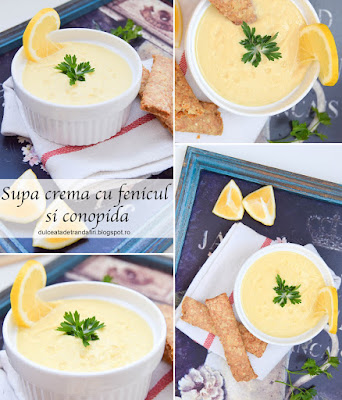 Supa crema de fenicul cu conopida
