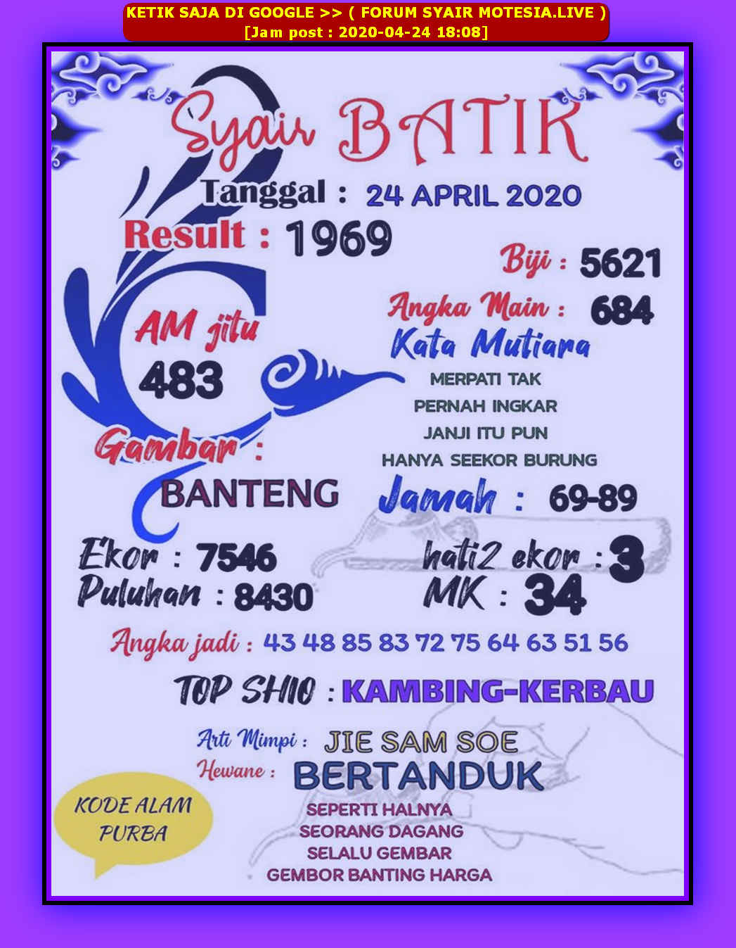 Syair Hk Batik 24 April 2021 Ini Syair Togell Syair Hk Batik 24 April 2021 Ini Syair Togell