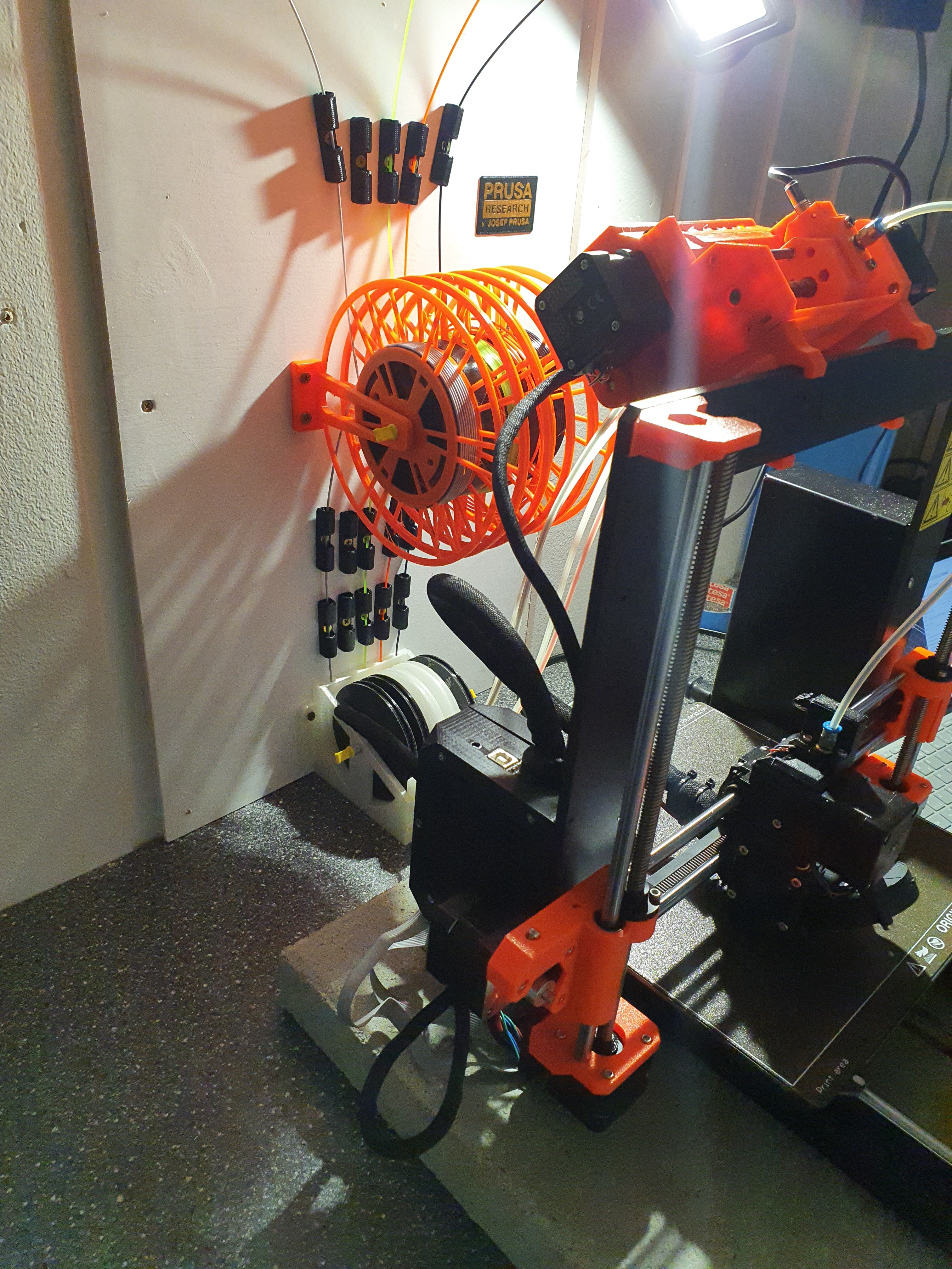 Prusa MK3S+MMU2S Filament Feeder System