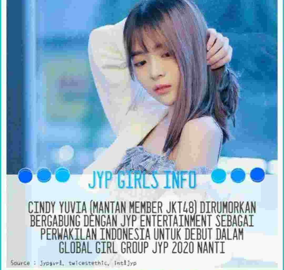Ex JKT48 Cindy Yuvia Gabung YG atau JYP Entertainment Trainee?