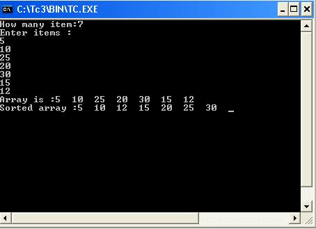 C and C++ Programming: Array Sorting Program with C and C++