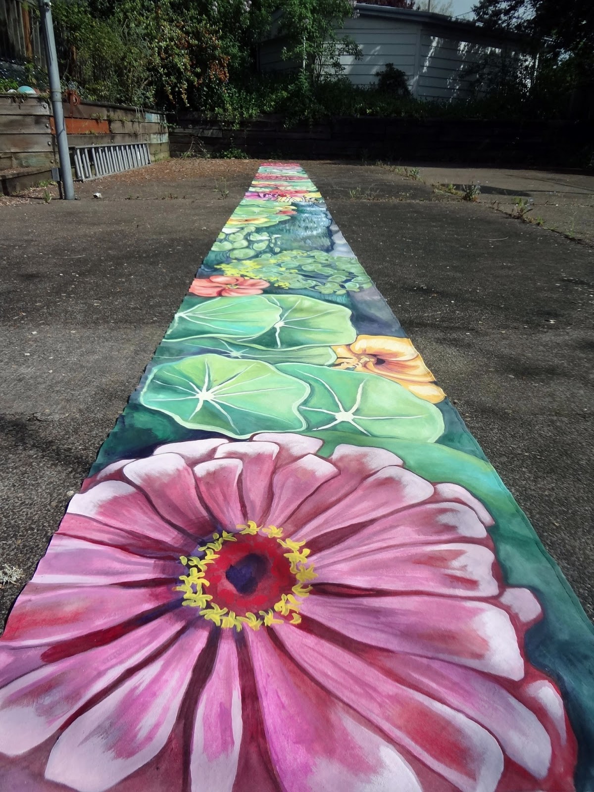 The Talking Walls: Spring Garden Porch Banner Mural