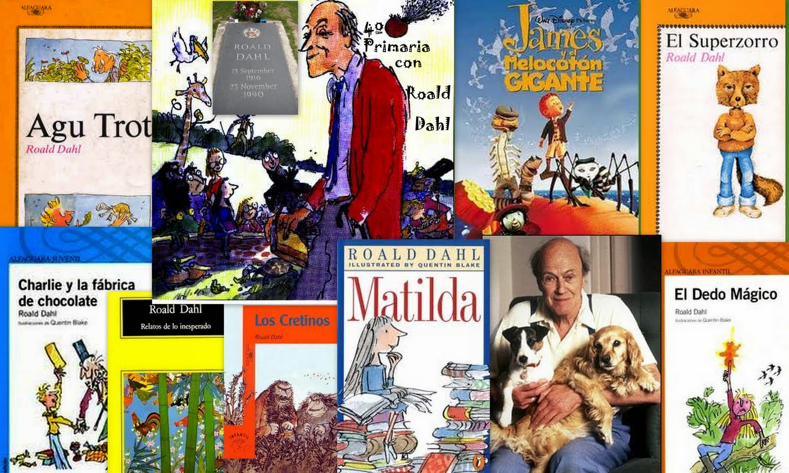 Palabras y colores: Biografía de Roald Dahl