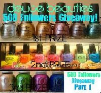 Giveaway: 500 Followers Part 1