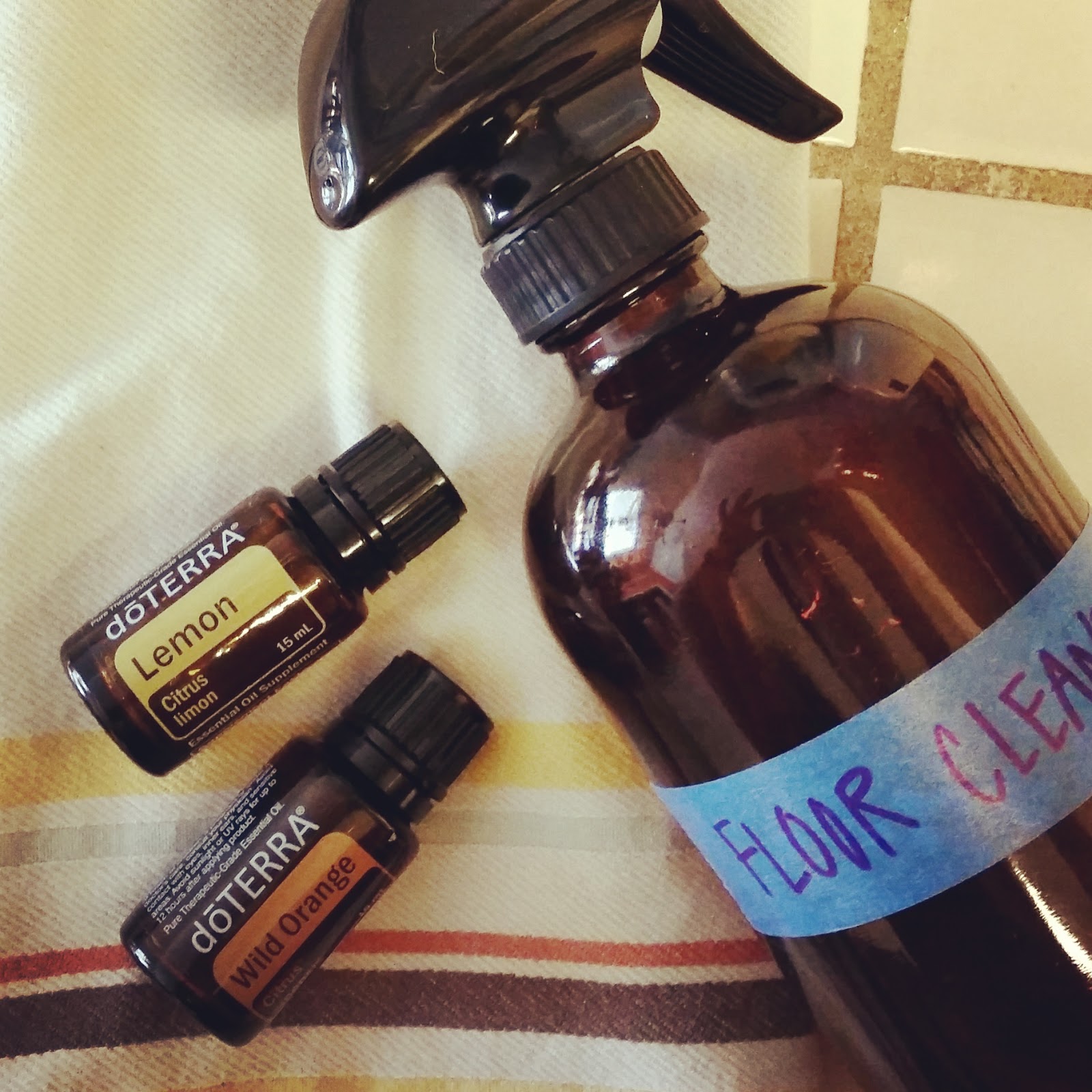 {experience life wisely} Cleaning up (our wood floors) with doTERRA!