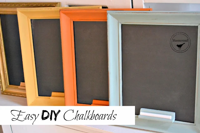 framed chalkboards in many colors