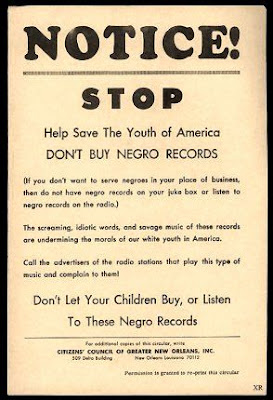 Don't buy Negro records
