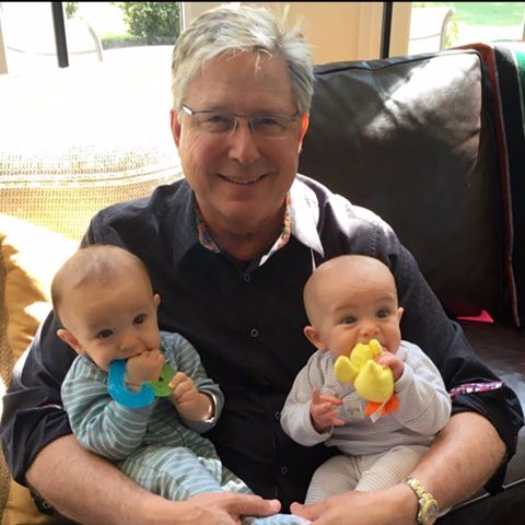 Singer Don Moen with his grandchildren