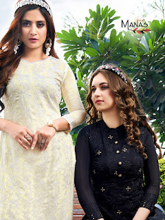 Manas Lucknowi Kurtis With palazzo Designer Collection 