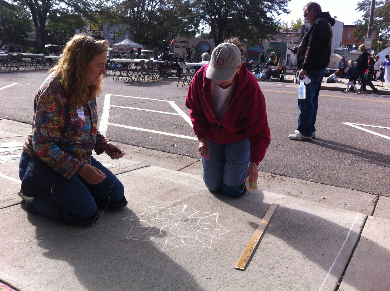 Tangled Ink Art Pastels on 5th Sidewalk Art