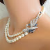 Pearl side pendant necklace