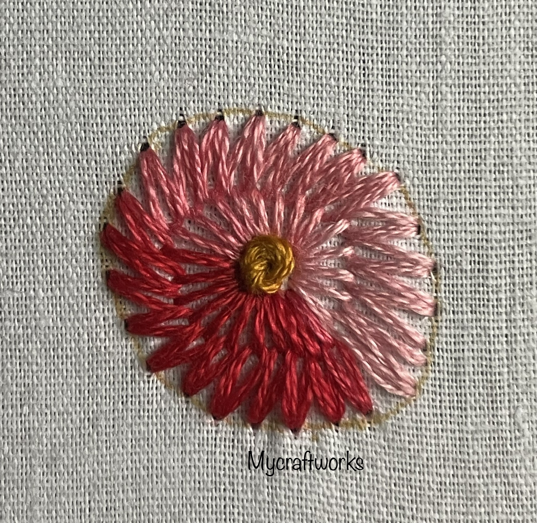 My Craft Works Long Tailed Daisy Embroidery Stitch Tutorial For