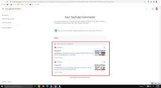 how to view comments you made on youtube