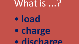 Apa arti LOAD, CHARGE, DISCHARGE