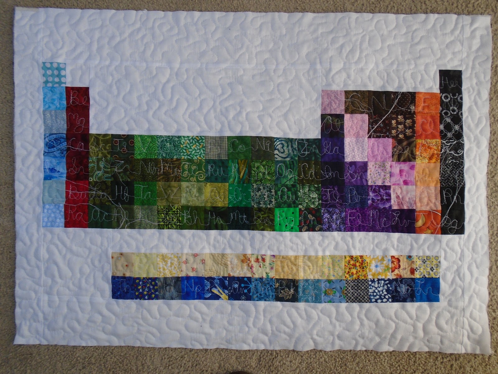 Little Bunny Quilts Periodically {Two Periodic Table Quilts}
