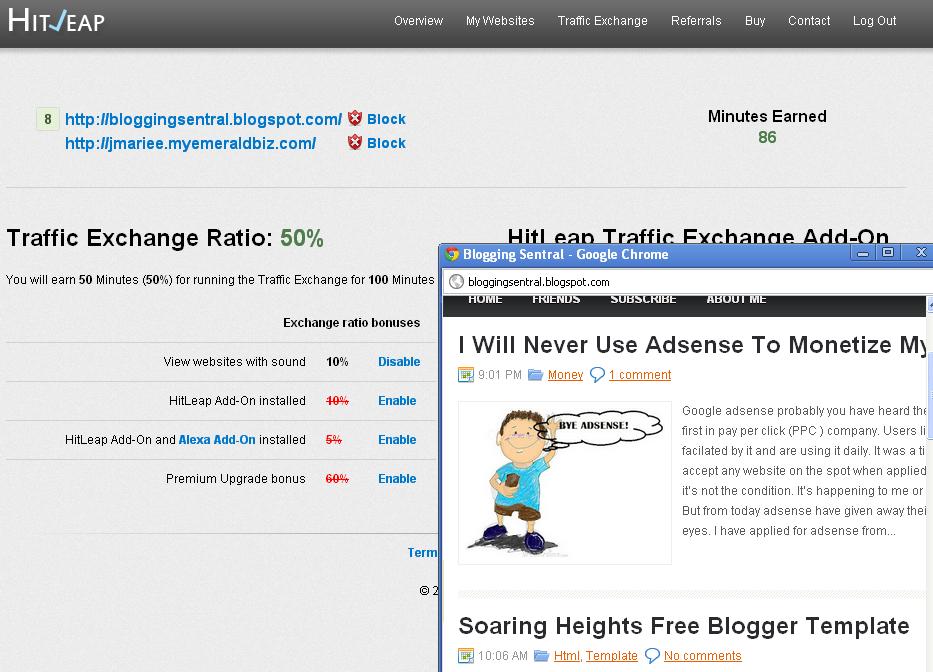 HitLeap Automated Traffic Exchange